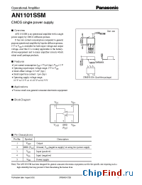 Datasheet AN1101SSM manufacturer Panasonic