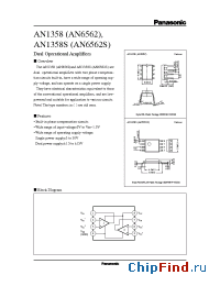 Datasheet AN1358AN6562 производства Panasonic