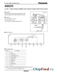 Datasheet AN5270 производства Panasonic