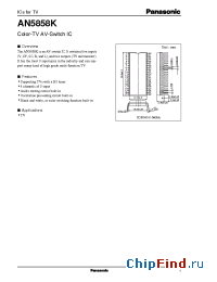 Datasheet AN5858 производства Panasonic