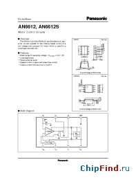 Datasheet AN6612 manufacturer Panasonic