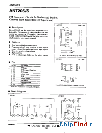 Datasheet AN7205S производства Panasonic