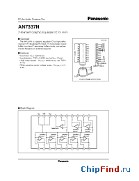 Datasheet AN7337 производства Panasonic