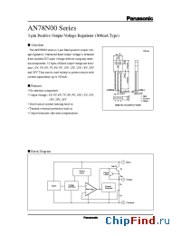 Datasheet AN78N00 manufacturer Panasonic