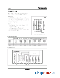Datasheet AN8072 manufacturer Panasonic