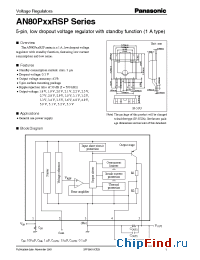 Datasheet AN80P18RSP manufacturer Panasonic