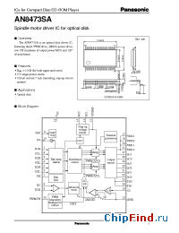 Datasheet AN8473SA manufacturer Panasonic