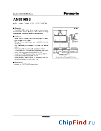 Datasheet AN8816SB manufacturer Panasonic