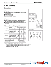 Datasheet CNC1H001 manufacturer Panasonic