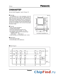 Datasheet DN8648FBP manufacturer Panasonic