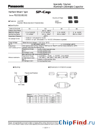 Datasheet EEFCD0E101R производства Panasonic