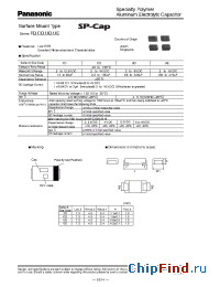 Datasheet EEFCD0E820XR manufacturer Panasonic