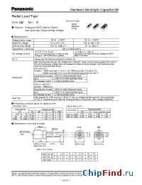 Datasheet EEUEB1A222 производства Panasonic