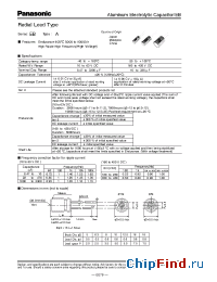 Datasheet EEUEB2C221S производства Panasonic