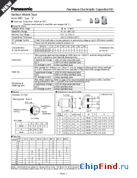 Datasheet EEVHD1C221P manufacturer Panasonic