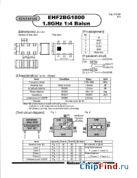 Datasheet EHF2BG1800 manufacturer Panasonic