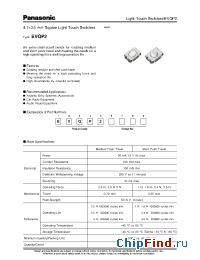 Datasheet EVQP2 manufacturer Panasonic