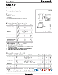 Datasheet GN8061 manufacturer Panasonic