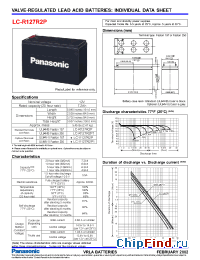 Datasheet LC-V127R2P manufacturer Panasonic