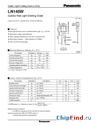 Datasheet LN145W manufacturer Panasonic