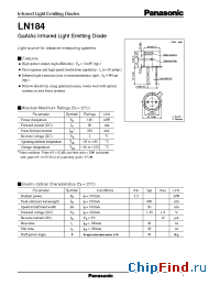 Datasheet LN184 manufacturer Panasonic