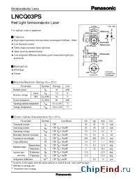 Datasheet LNCQ03PS manufacturer Panasonic