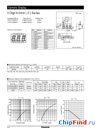 Datasheet LNM433AS02 manufacturer Panasonic