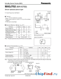Datasheet MA10702 manufacturer Panasonic
