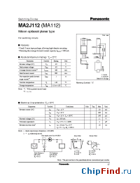 Datasheet MA112 manufacturer Panasonic