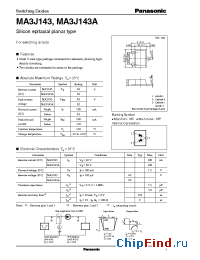 Datasheet MA143 manufacturer Panasonic