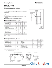 Datasheet MA188 manufacturer Panasonic