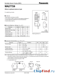 Datasheet MA27728 manufacturer Panasonic