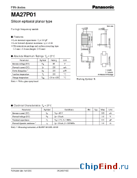 Datasheet MA27P01 manufacturer Panasonic