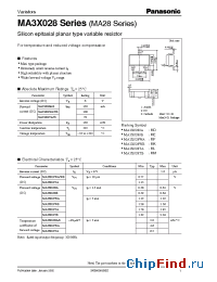Datasheet MA28W manufacturer Panasonic