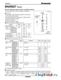 Datasheet MA2B027 manufacturer Panasonic