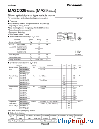 Datasheet MA2C029MA29 manufacturer Panasonic