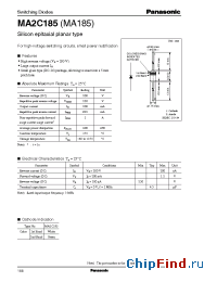 Datasheet MA2C185MA185 manufacturer Panasonic