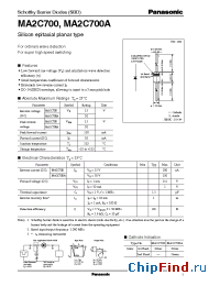 Datasheet MA2C700 manufacturer Panasonic