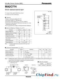 Datasheet MA2C774 manufacturer Panasonic