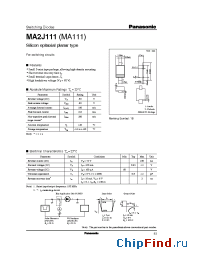 Datasheet MA2J111MA111 manufacturer Panasonic