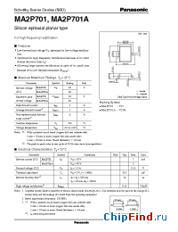 Datasheet MA2P701 manufacturer Panasonic