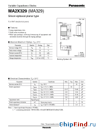 Datasheet MA2X329MA329 manufacturer Panasonic