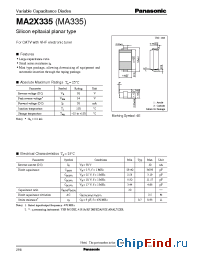 Datasheet MA2X335MA335 manufacturer Panasonic