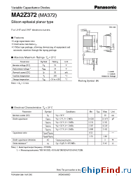 Datasheet MA2Z372 manufacturer Panasonic