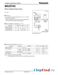 Datasheet MA2ZV02 manufacturer Panasonic