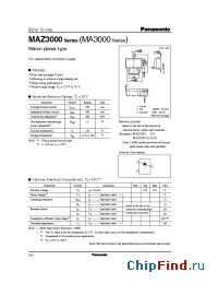Datasheet MA3022 manufacturer Panasonic