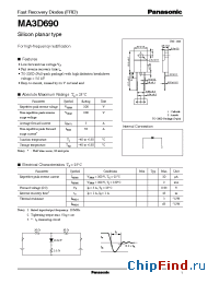 Datasheet MA3D690 manufacturer Panasonic