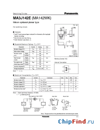 Datasheet MA3J142EMA142WK manufacturer Panasonic