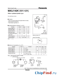 Datasheet MA3J142KMA142K manufacturer Panasonic