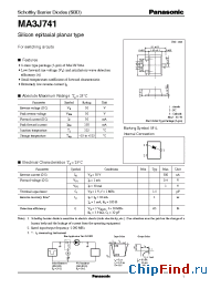 Datasheet MA3J741 manufacturer Panasonic